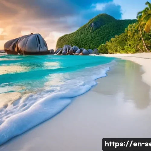 Home 15 세이셸 낙원으로 알려진 이유 - **Prompt:** A breathtaking wide shot of Anse Source d'Argent beach on La Digue, Seychelles, bathed i...